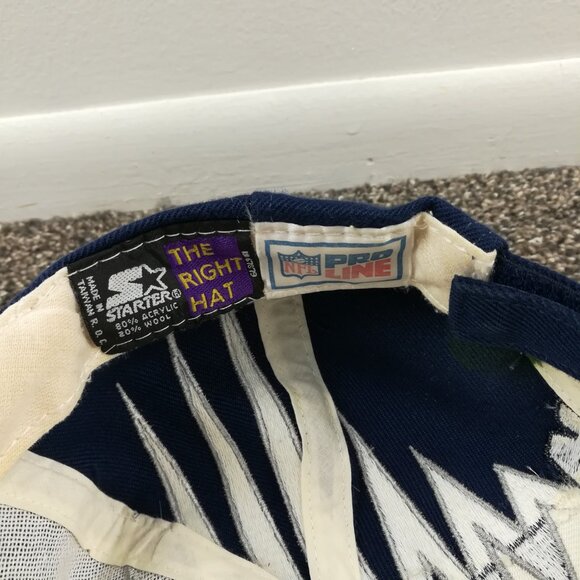 Vintage Starter The Right Hat Dallas Cowboys NFL Pro Line Shockwave Hat Cap - Picture 8 of 9